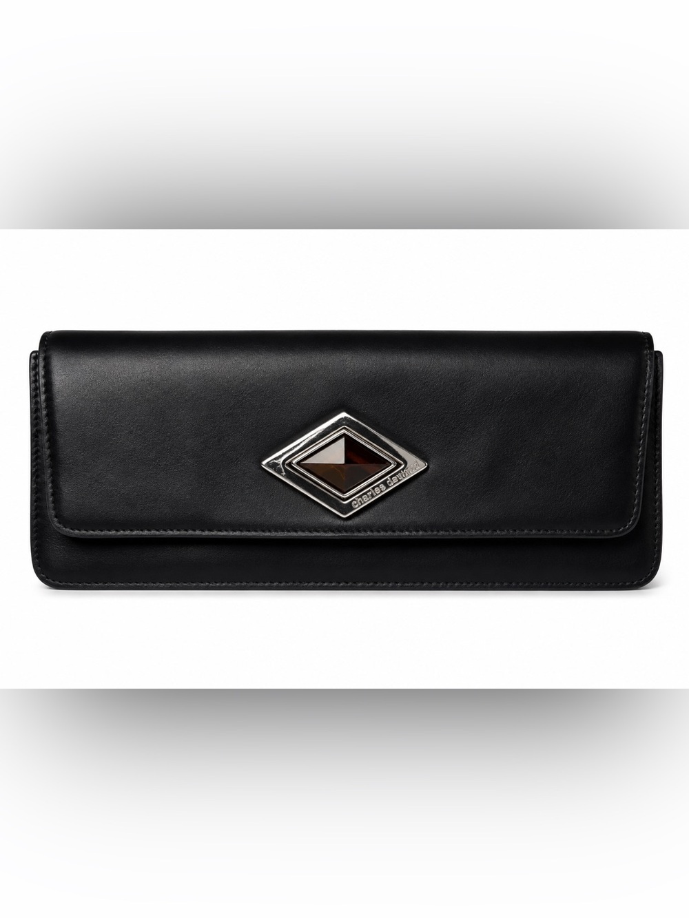 Black Leather Clutch